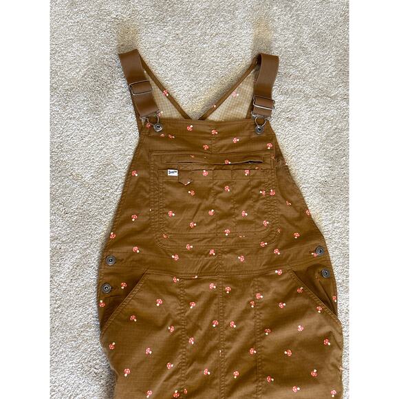 Duluth Trading Co. Women's Heirloom Gardening Bib Overalls Mushroom Size Mx31 - Picture 3 of 14